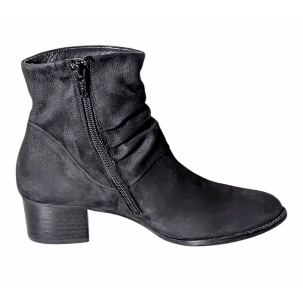 PAUL GREEN Brianna Black Slouch Bootie Size 5.5(US8)